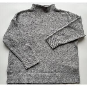 Women's Well Worn Marled Gray Mock Neck Sweater Size XL